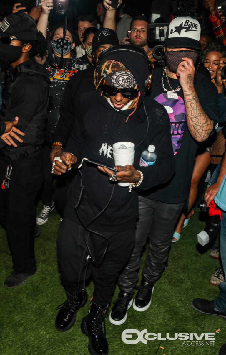 Lil Wayne With DJ Stevie J Perform In Miami