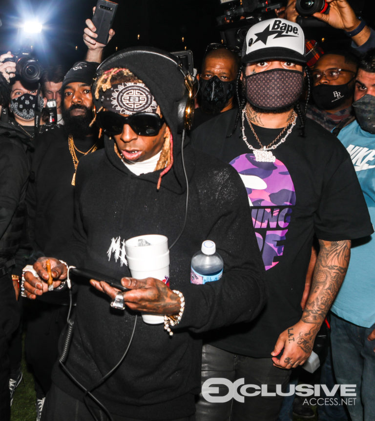 Lil Wayne With DJ Stevie J Perform In Miami