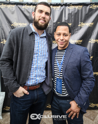 Andrew Luck and Keenan Towns @ Zacapa Rum presents The Wheels Up Super Saturday Tailgate party (94 of 132)