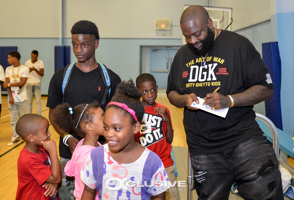 Rick Ross Visits the boys and girls club exlusiveaccess