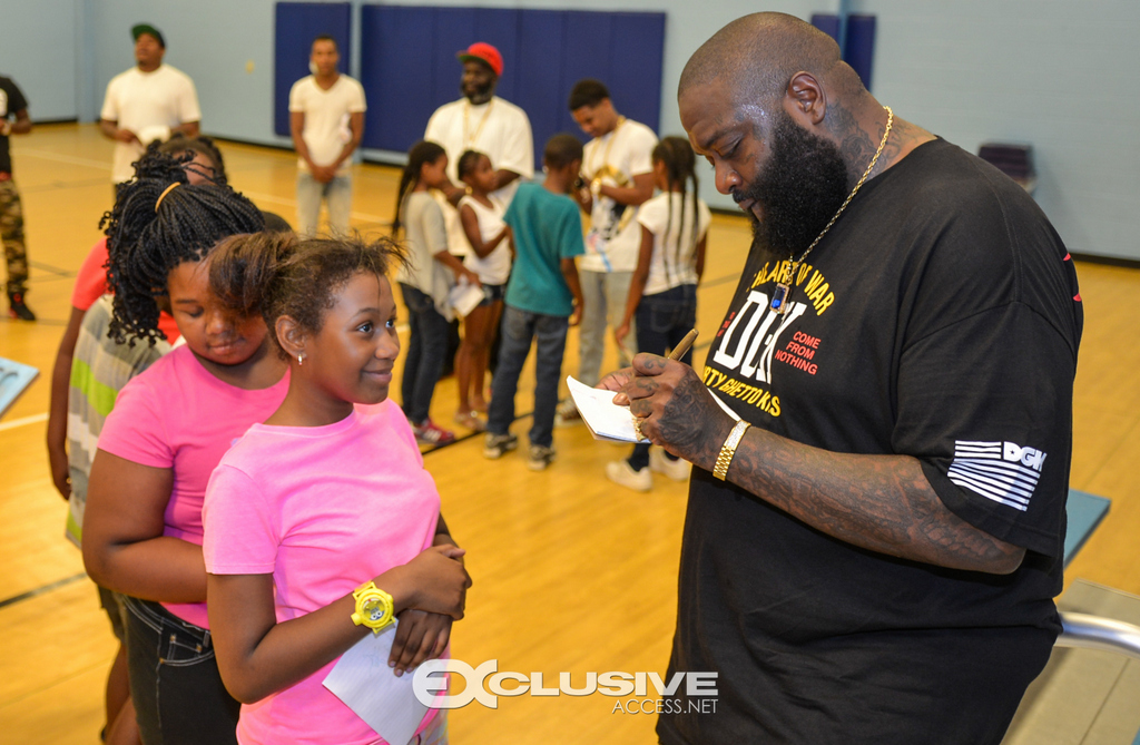 Rick Ross Visits the boys and girls club exlusiveaccess