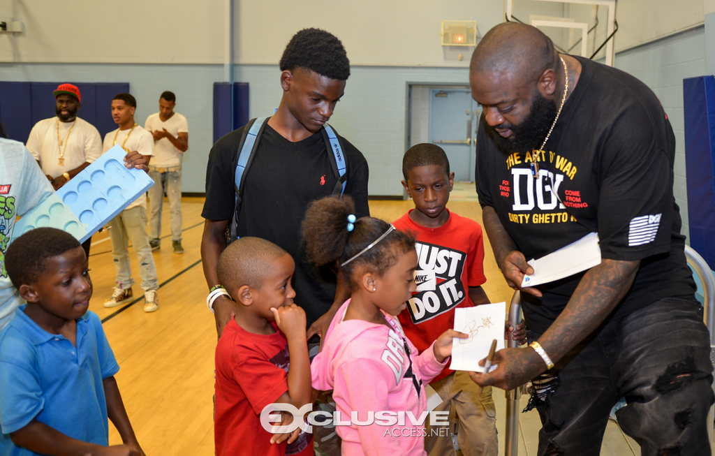 Rick Ross Visits the boys and girls club exlusiveaccess