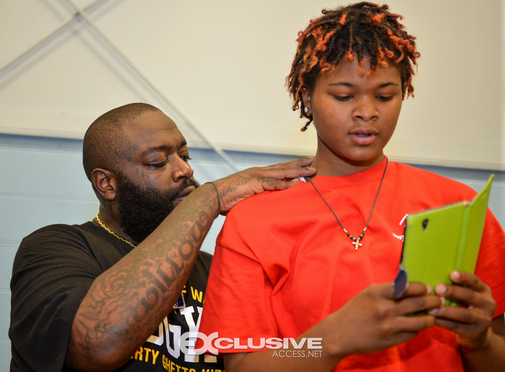 Rick Ross Visits the boys and girls club exlusiveaccess