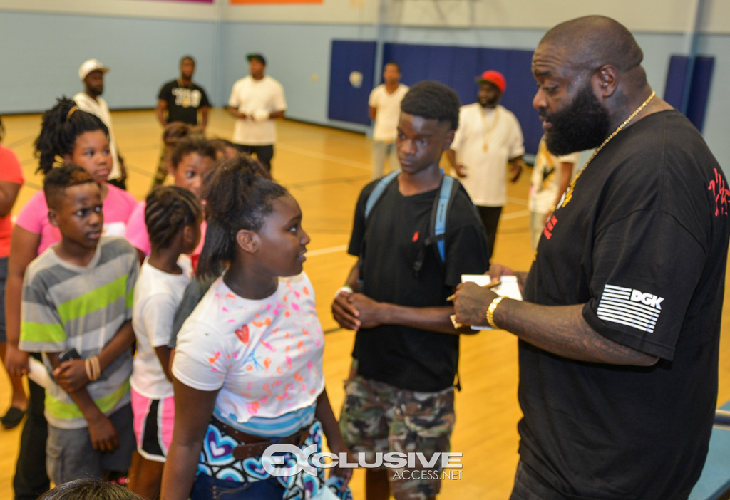 Rick Ross Visits the boys and girls club exlusiveaccess