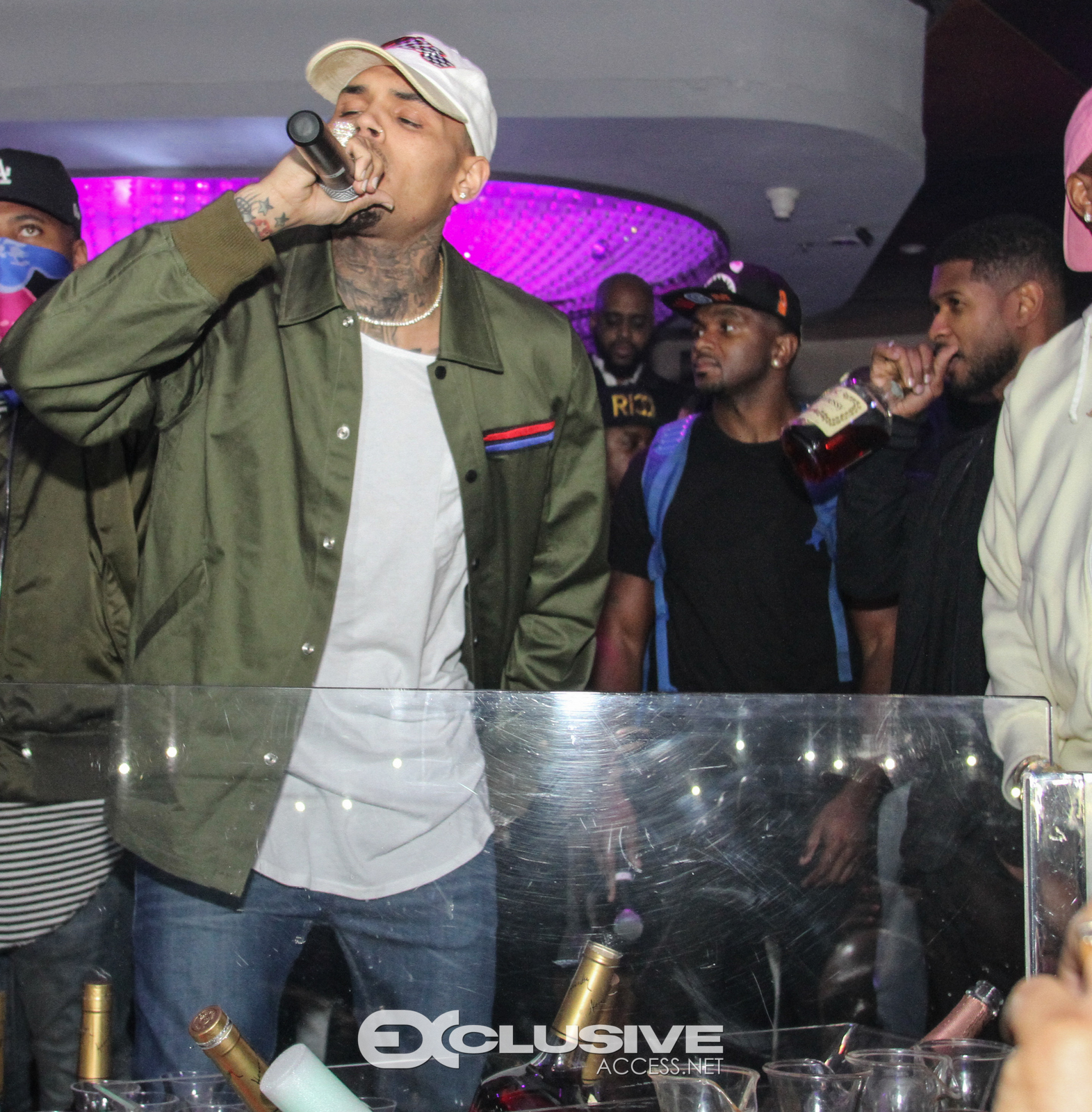 Chris Brown host Cafe Iguana's Photos by Thaddaeus McAdams