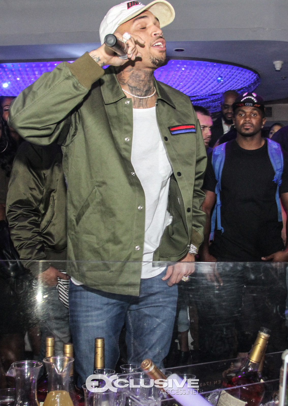 Chris Brown host Cafe Iguana's Photos by Thaddaeus McAdams