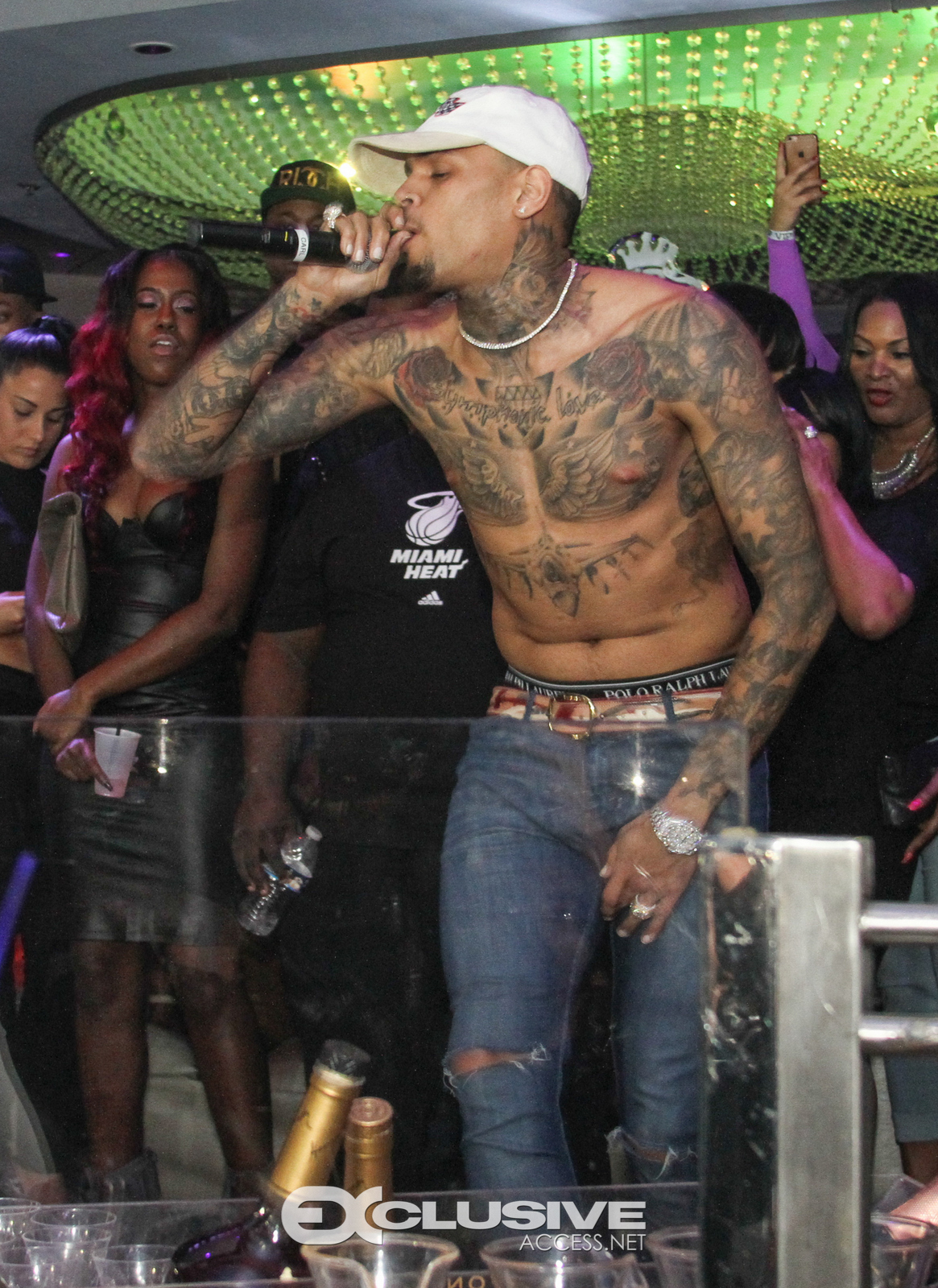 Chris Brown host Cafe Iguana's Photos by Thaddaeus McAdams