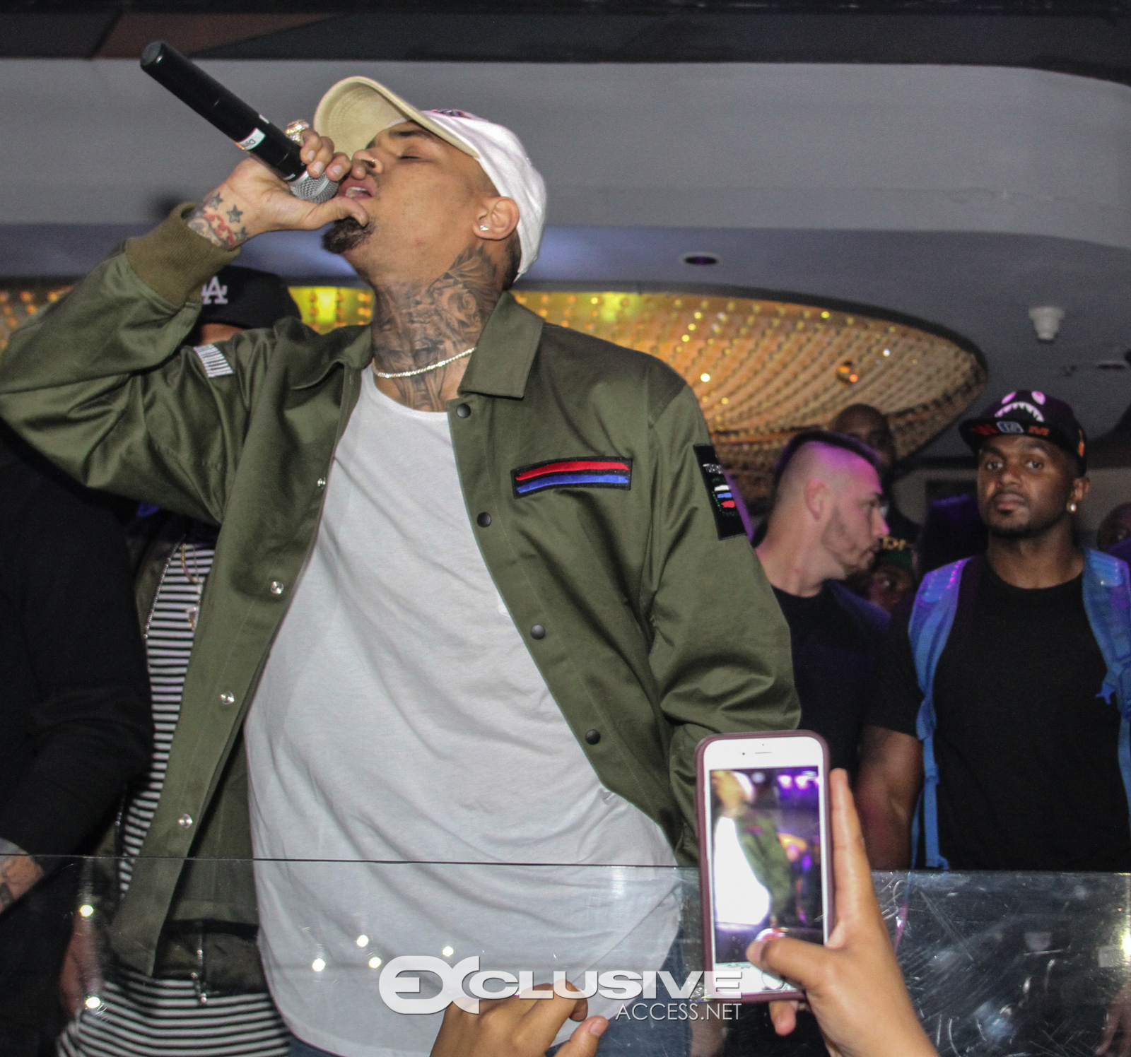 Chris Brown host Cafe Iguana's Photos by Thaddaeus McAdams