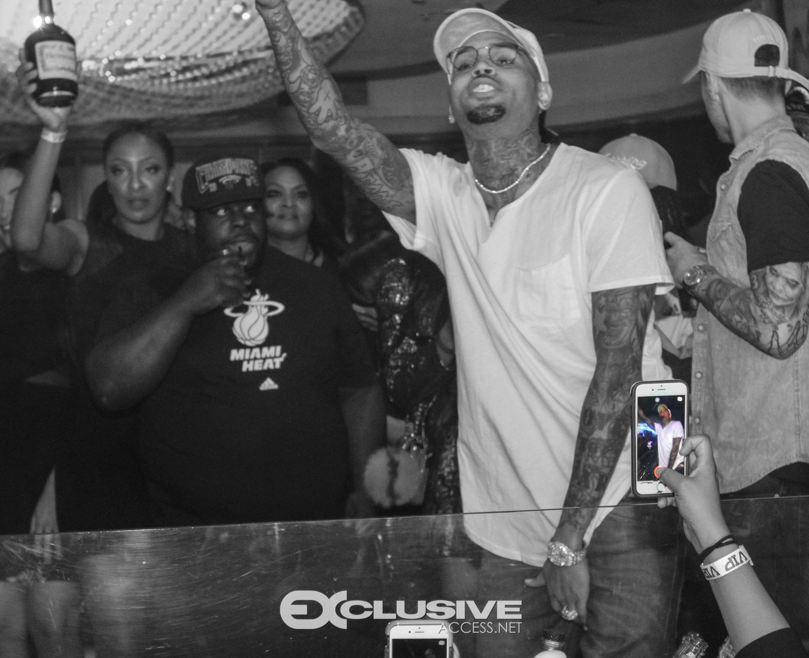 Chris Brown host Cafe Iguana's Photos by Thaddaeus McAdams