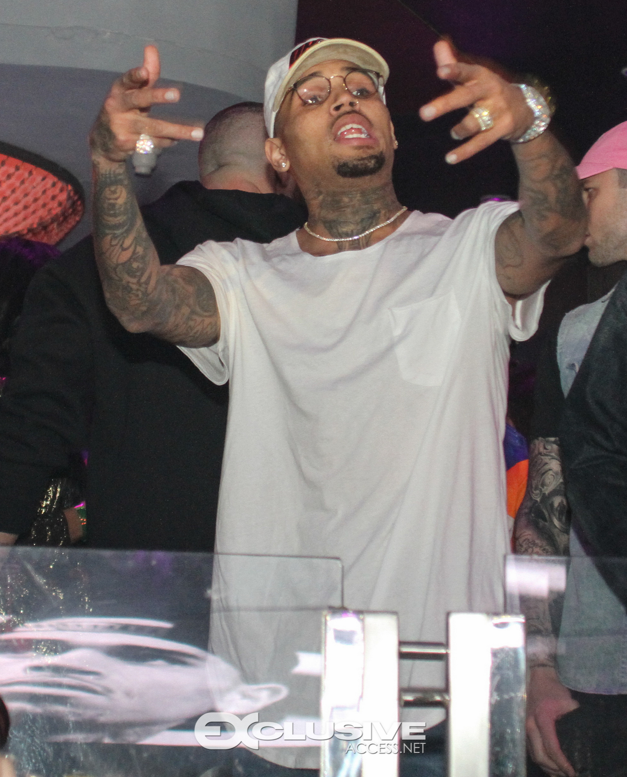 Chris Brown host Cafe Iguana's Photos by Thaddaeus McAdams