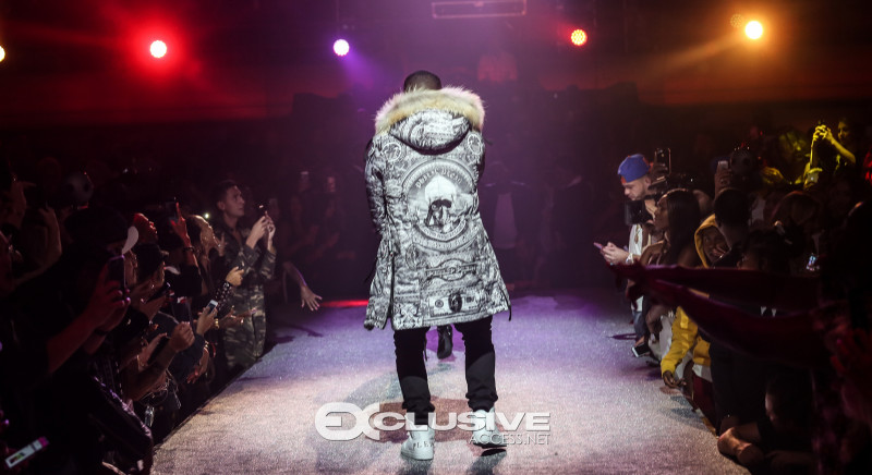 Rapper Yo Gotti is seen leaving the Philipp Plein fashion show