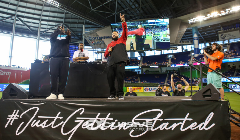 DJ Khaled kicks off opening day with the Florida Marlins photos by Thaddaeus McAdams - ExclusiveAccess.Net (29 of 40)