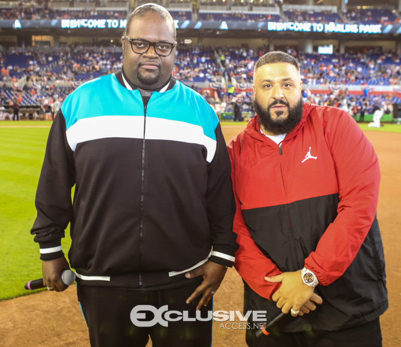 DJ Khaled kicks off opening day with the Florida Marlins photos by Thaddaeus McAdams - ExclusiveAccess.Net (30 of 40)