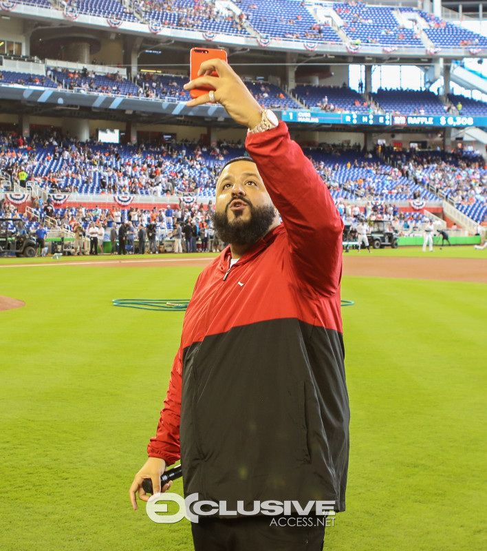 DJ Khaled kicks off opening day with the Florida Marlins photos by Thaddaeus McAdams - ExclusiveAccess.Net (32 of 40)