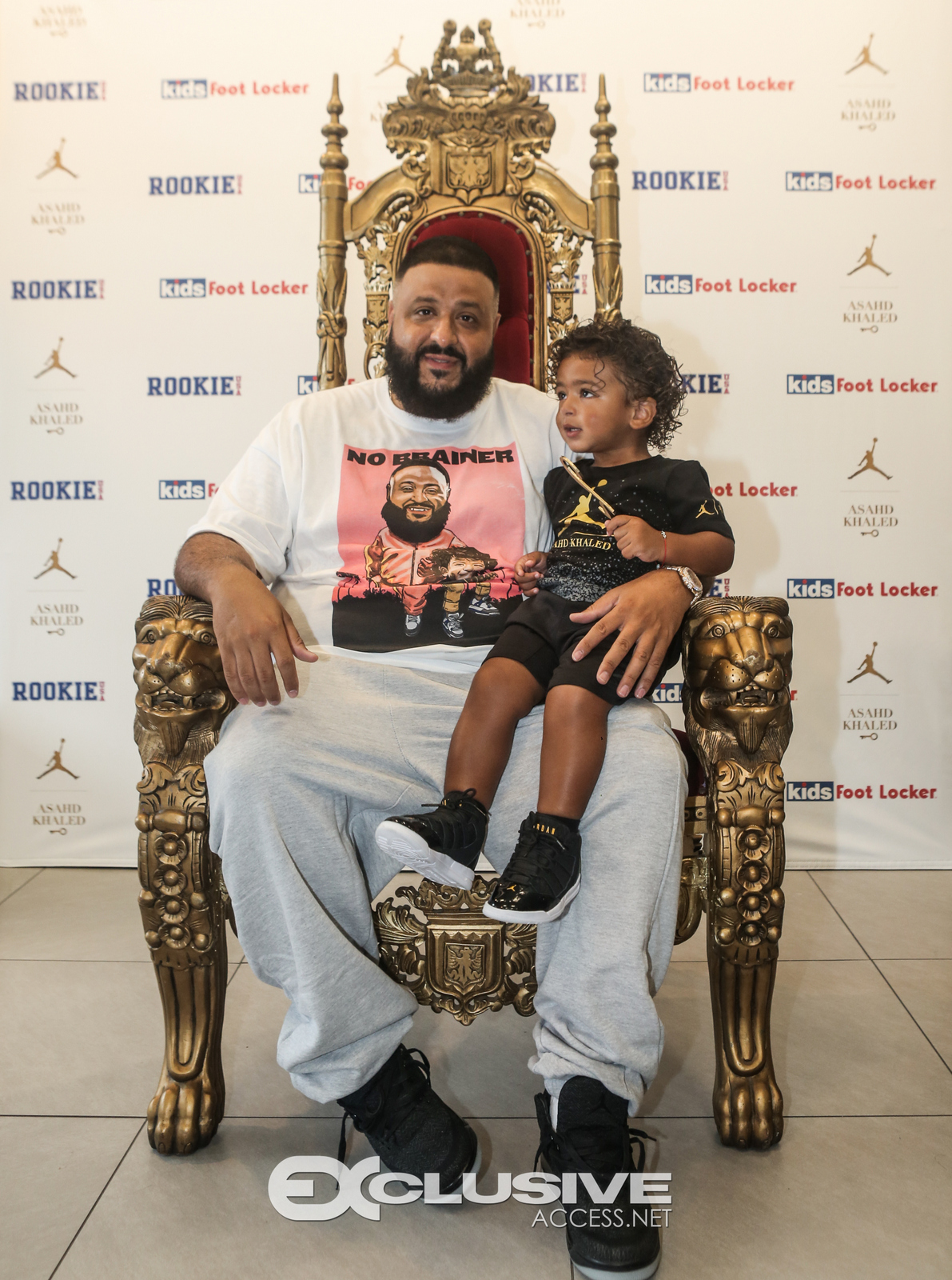 DJ & Asahad Khaled #FanLove at KIds Footlocker photos by Thaddaeus McAdams - ExclusiveAccess