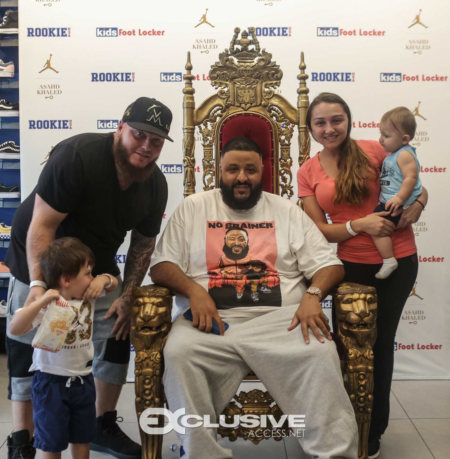 DJ & Asahad Khaled #FanLove at KIds Footlocker photos by Thaddaeus McAdams - ExclusiveAccess