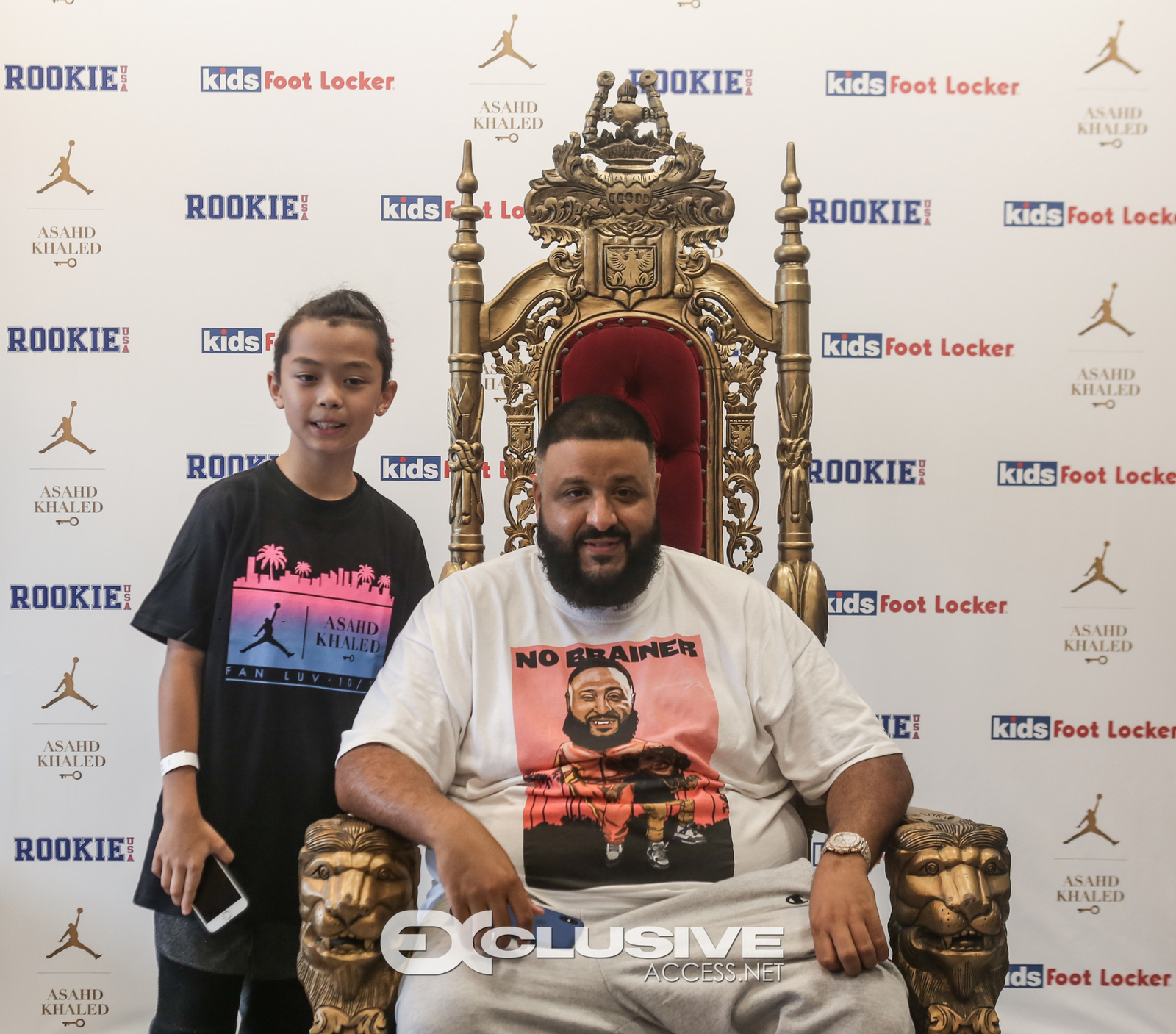 DJ & Asahad Khaled #FanLove at KIds Footlocker photos by Thaddaeus McAdams - ExclusiveAccess