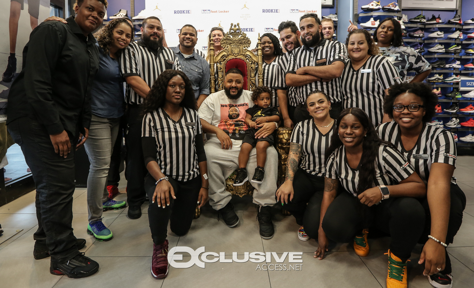 DJ & Asahad Khaled #FanLove at KIds Footlocker photos by Thaddaeus McAdams - ExclusiveAccess