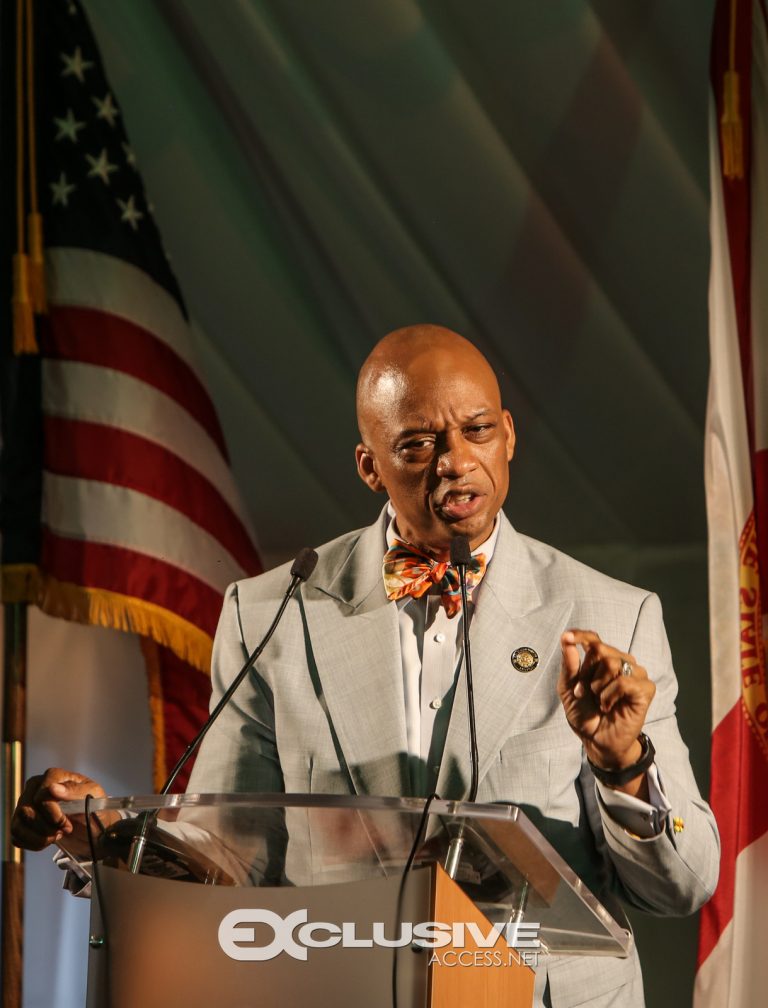 Mayor Oliver Gilbert delivers The 16th Annual State of The City address. Photos by Thaddaeus McAdams -ExclusiveAccess