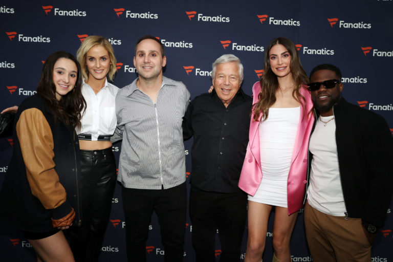 KYLIE, MICHAEL RUBIN, ROBERT KRAFT, CAMILLE & KEVIN HART - FANATICS 2022