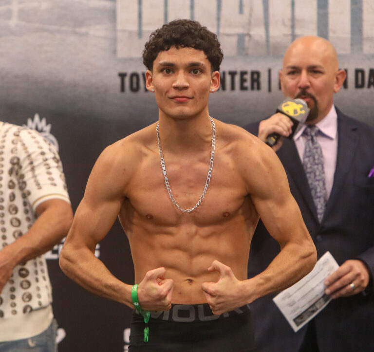 Ryan Garcia v Oscar Duarte - Weigh-in (Photos by Thaddaeus McAdams _ ExclusiveAccess