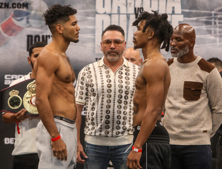 Ryan Garcia v Oscar Duarte - Weigh-in (Photos by Thaddaeus McAdams _ ExclusiveAccess