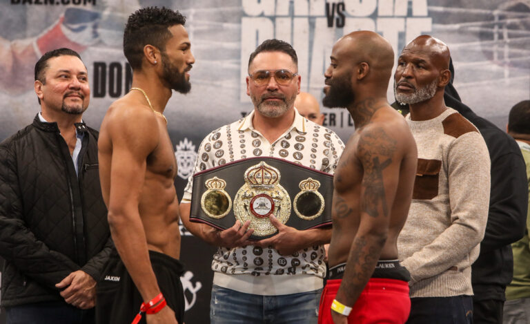 Ryan Garcia v Oscar Duarte - Weigh-in (Photos by Thaddaeus McAdams _ ExclusiveAccess