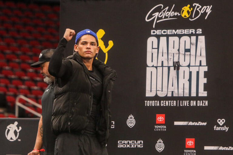 Ryan Garcia v Oscar Duarte - Weigh-in (Photos by Thaddaeus McAdams _ ExclusiveAccess