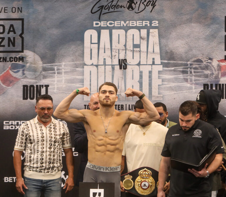 Ryan Garcia v Oscar Duarte - Weigh-in (Photos by Thaddaeus McAdams _ ExclusiveAccess