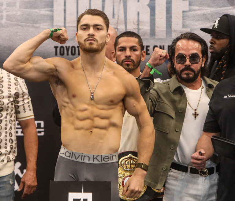 Ryan Garcia v Oscar Duarte - Weigh-in (Photos by Thaddaeus McAdams _ ExclusiveAccess