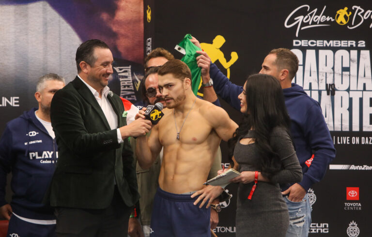 Ryan Garcia v Oscar Duarte - Weigh-in (Photos by Thaddaeus McAdams _ ExclusiveAccess