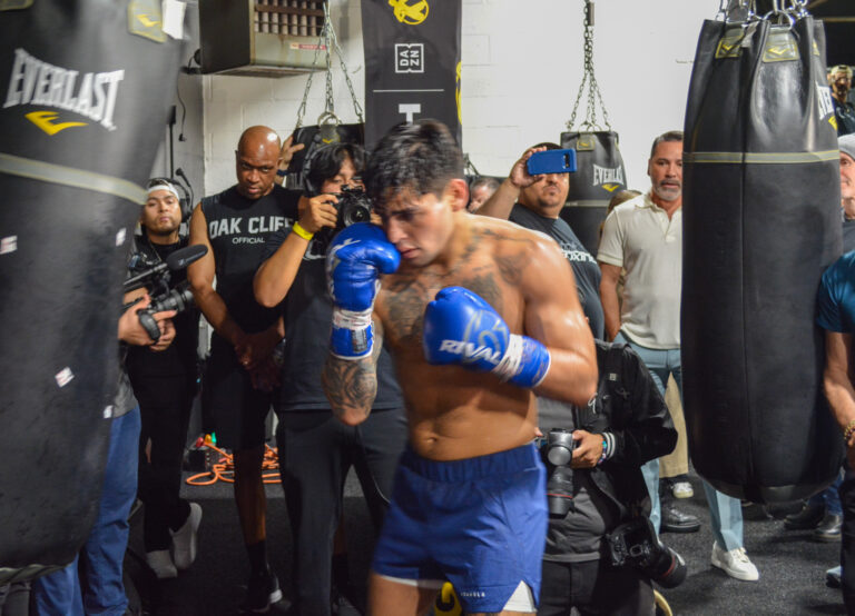 Ryan Garcia Dallas Workout ( Photos by David Saldivar _ ExclusiveAccess