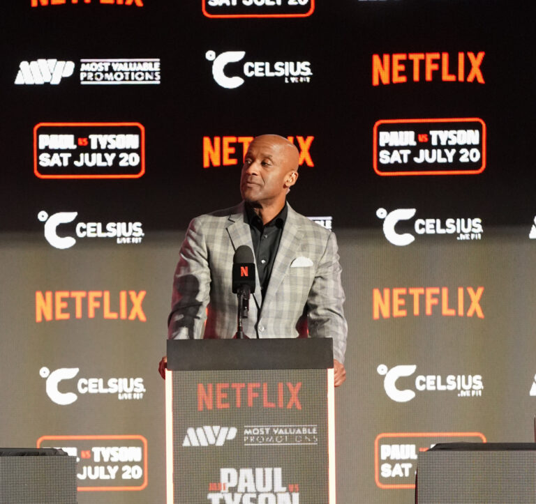 Jake Paul vs. Mike Tyson Arlington Press Conference (Photos by David Saldivar _ ExclusiveAccess