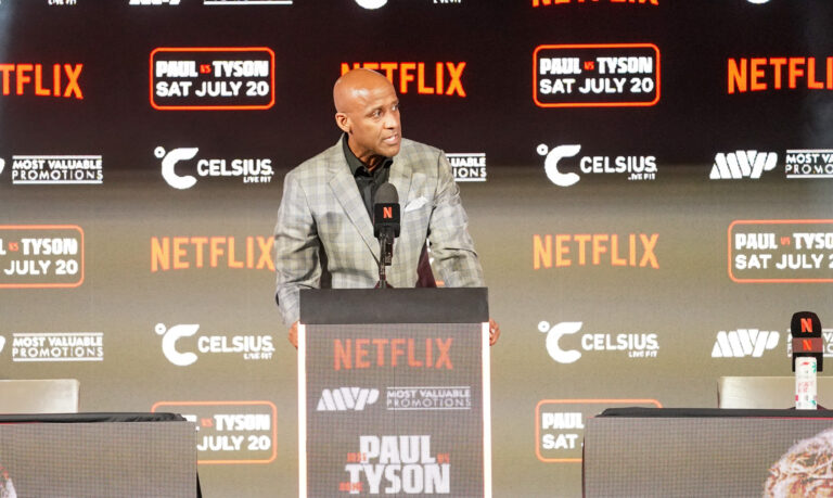 Jake Paul vs. Mike Tyson Arlington Press Conference (Photos by David Saldivar _ ExclusiveAccess