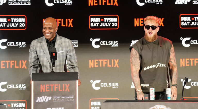 Jake Paul vs. Mike Tyson Arlington Press Conference (Photos by David Saldivar _ ExclusiveAccess