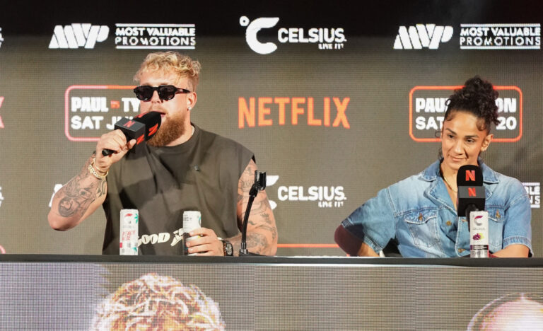 Jake Paul vs. Mike Tyson Arlington Press Conference (Photos by David Saldivar _ ExclusiveAccess