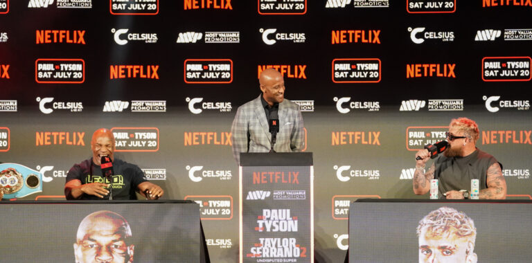 Jake Paul vs. Mike Tyson Arlington Press Conference (Photos by David Saldivar _ ExclusiveAccess