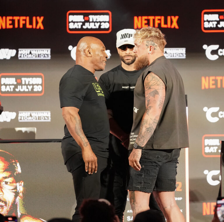 Jake Paul vs. Mike Tyson Arlington Press Conference (Photos by David Saldivar _ ExclusiveAccess