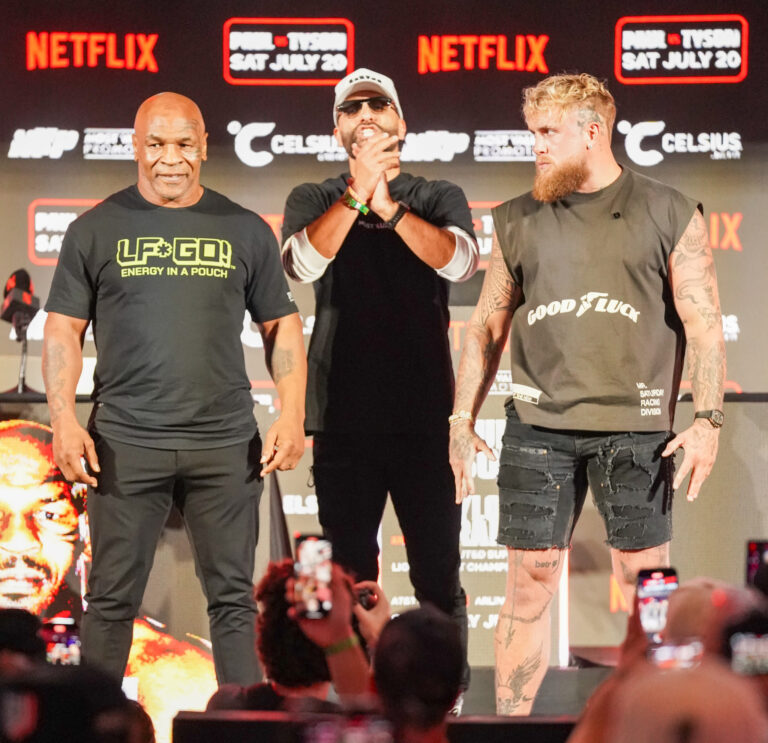 Jake Paul vs. Mike Tyson Arlington Press Conference (Photos by David Saldivar _ ExclusiveAccess